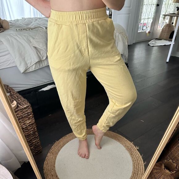 Zara Pants - Zara Yellow Women’s Small Jogger Pants Lounge Soft Comfy